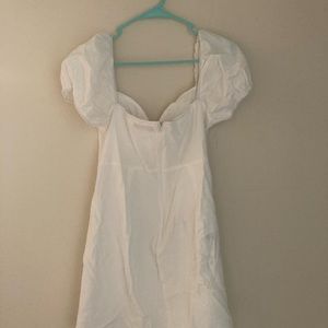 Cute white Shein mini dress size large.